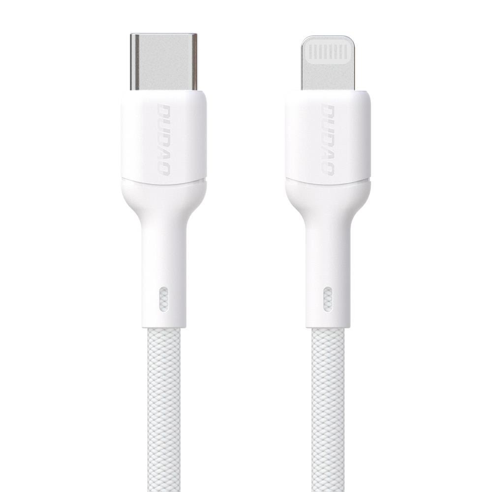 Dudao L9X 30W USB-C - Lightning Cable 2m - White Usb Kabel Hvid 6976625334575