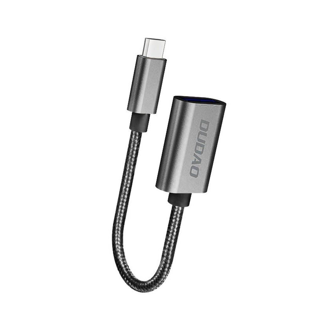 Dudao L15T OTG Adapter USB-C - USB-A - Gray Usb Kabel Grå 6976625335619