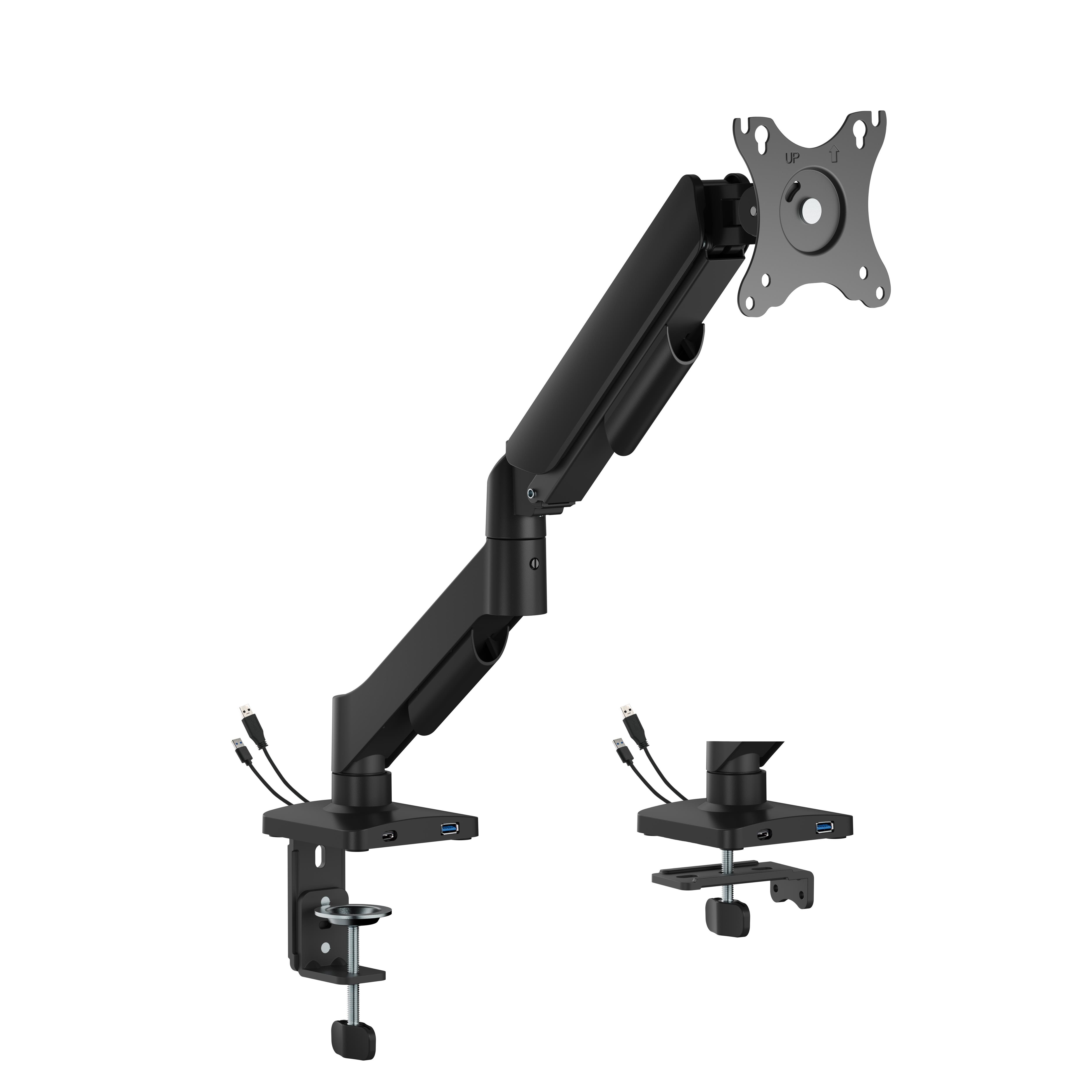 Gembird Adjustable desk display mounting arm with USB ports 1-display 17"-32"