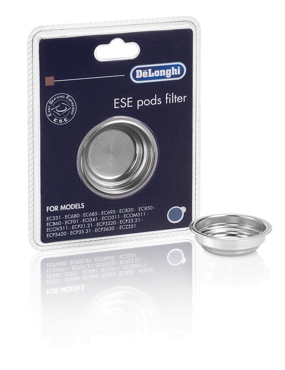DeLonghi E.S.E. pods filter - DLSC402 Kaffemaskine Sølv