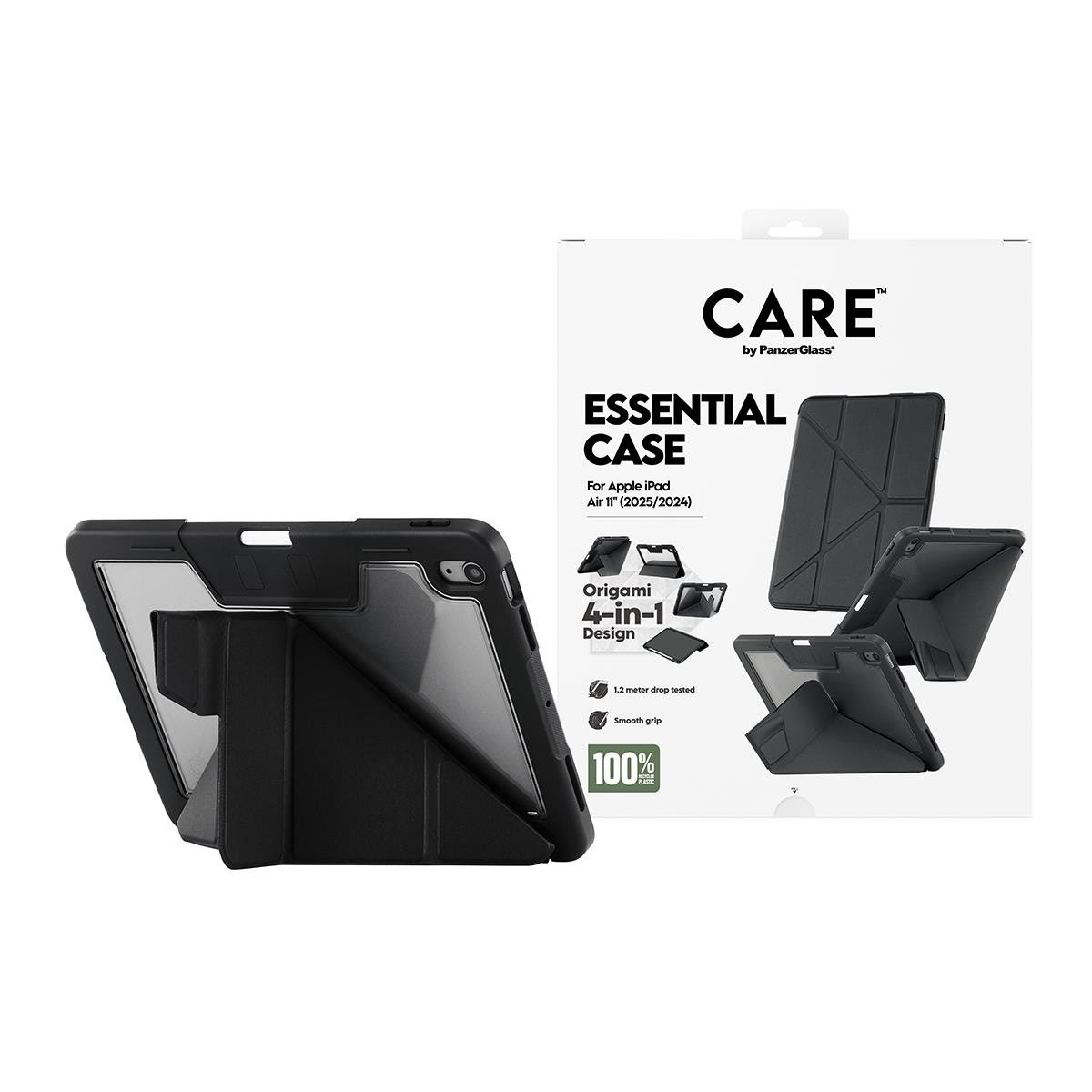 CARE by PanzerGlass Essential Case Black iPad Air 11" (2024-2026) Tablet Cover CR76640