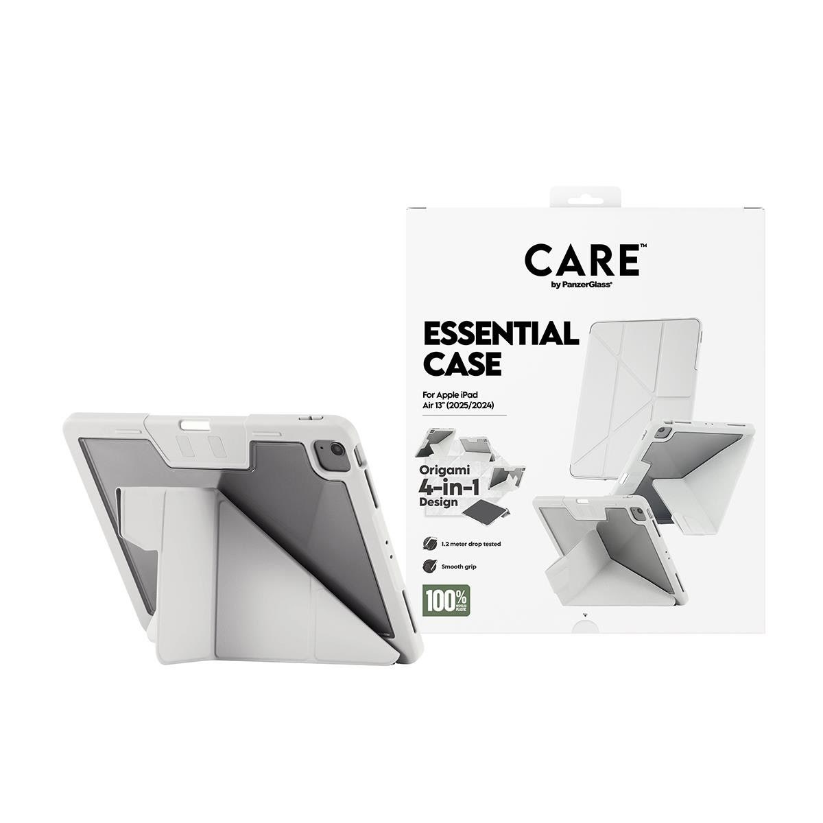 CARE by PanzerGlass Essential Case Light Grey iPad Air 13" (2024-2026) Tablet Cover CR90069