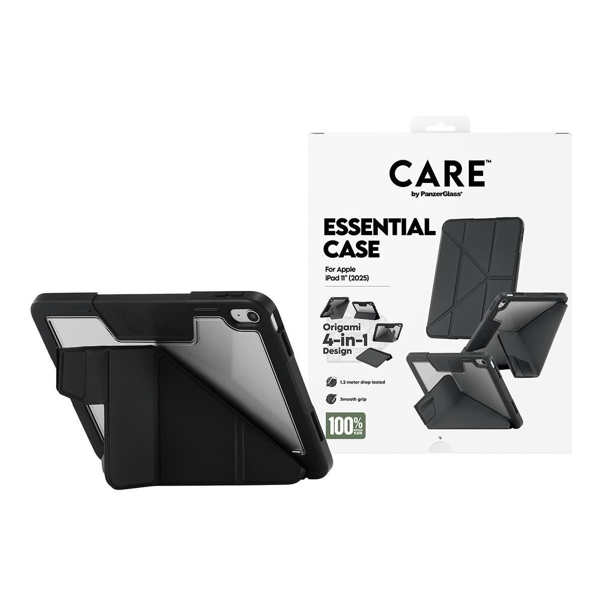 CARE by PanzerGlass Essential Case Black iPad 11" (2025-2026) Tablet Cover CR98643