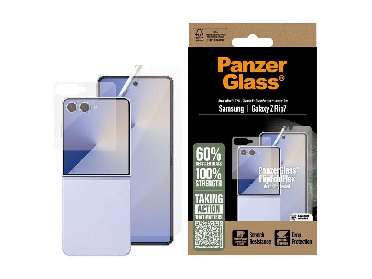 PanzerGlass Screen Protector Samsung Galaxy Z Flip7 | Glass & Film Beskyttelsesglas PG96045