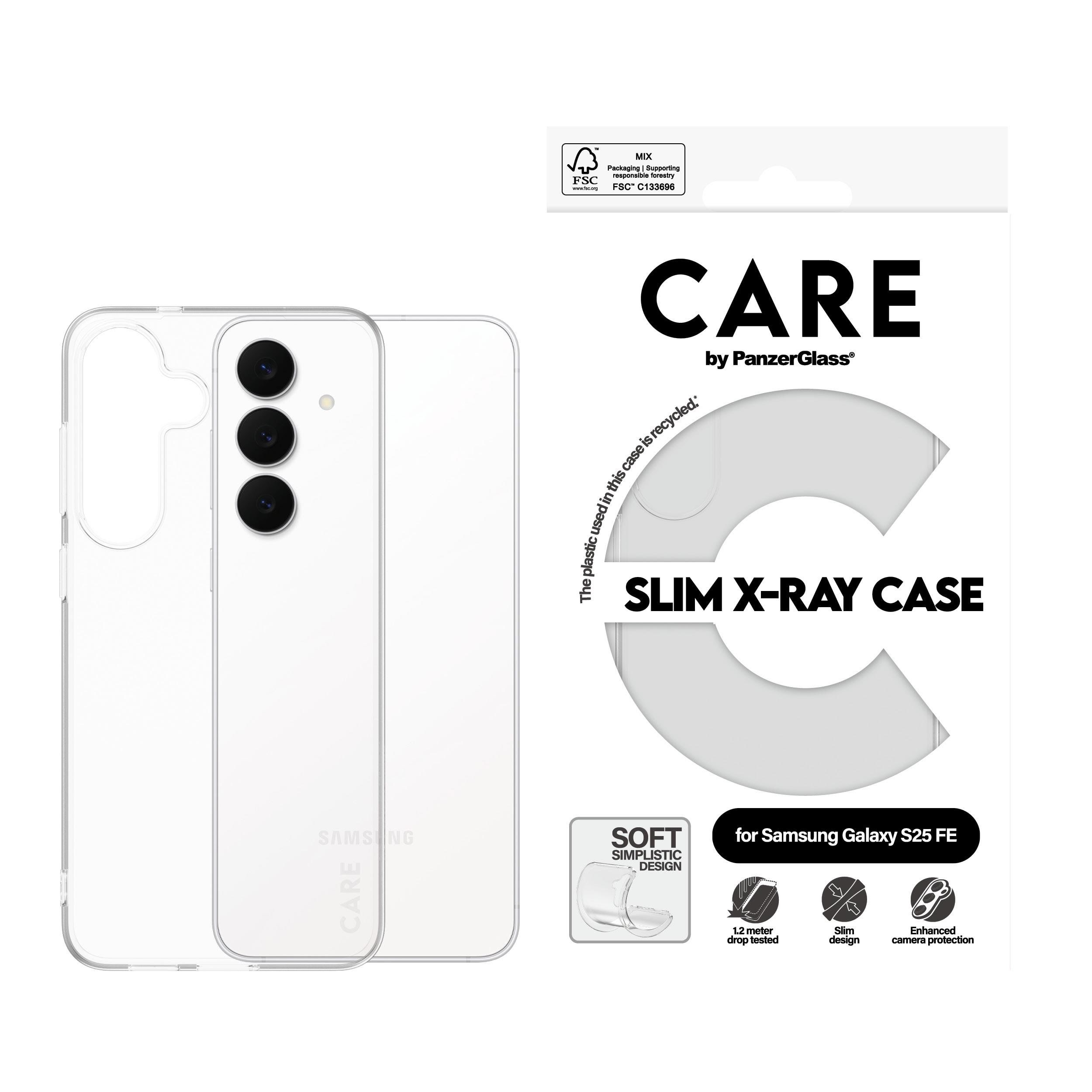 CARE by PanzerGlass X-Ray Case Samsung Galaxy S25 FE 5G Mobilcover CR38575