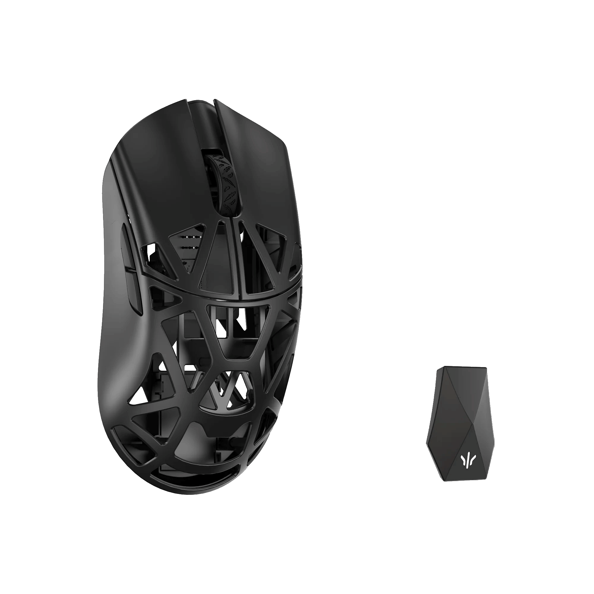 WLMouse Beast X Max (Solid Side + Omron) / Wireless 8K / Magnesium - Gaming Mus - Optisk - 5 knapper - Sort