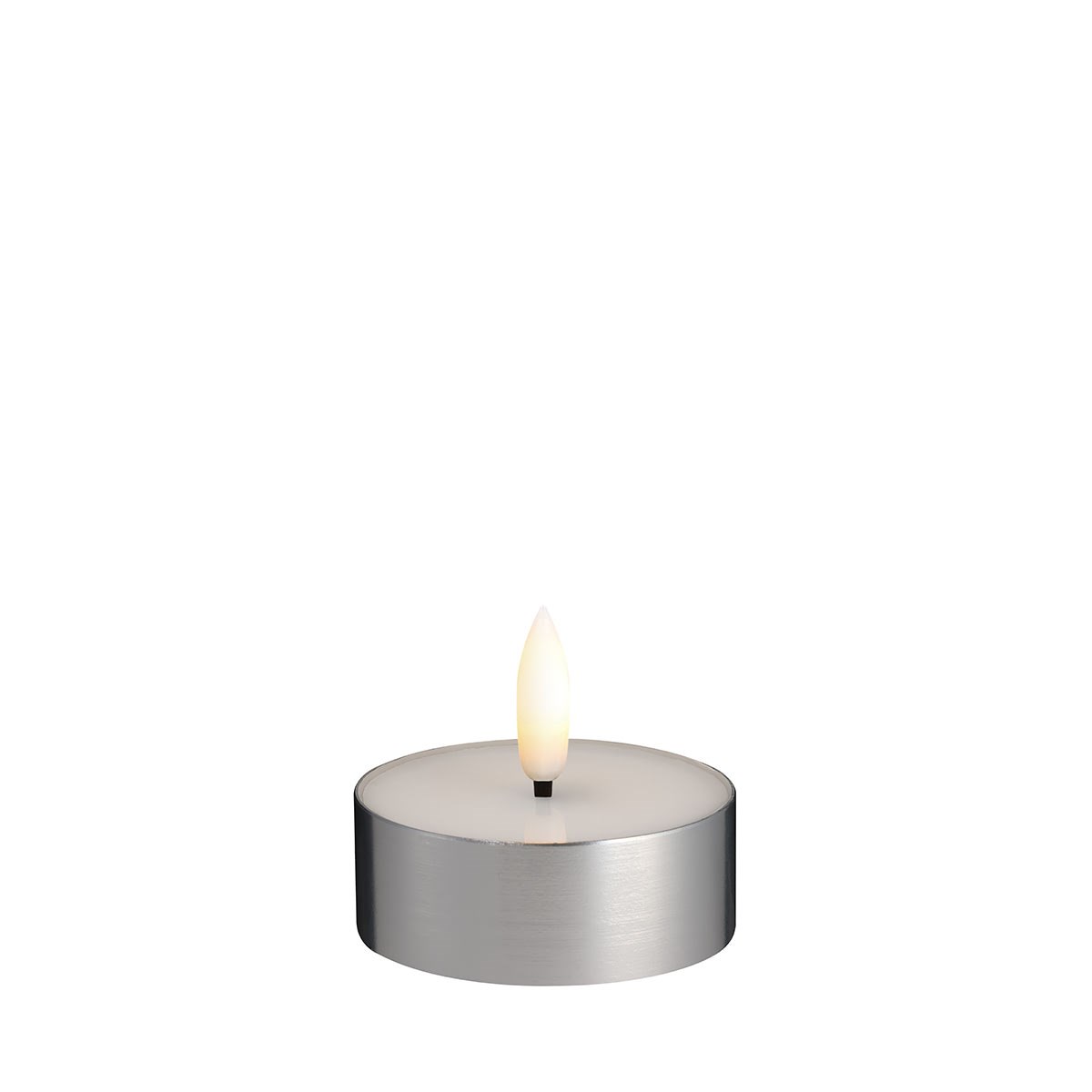 Moods & More LED Melted tealight - Metal silver finish Boligindretning M12-MS063025