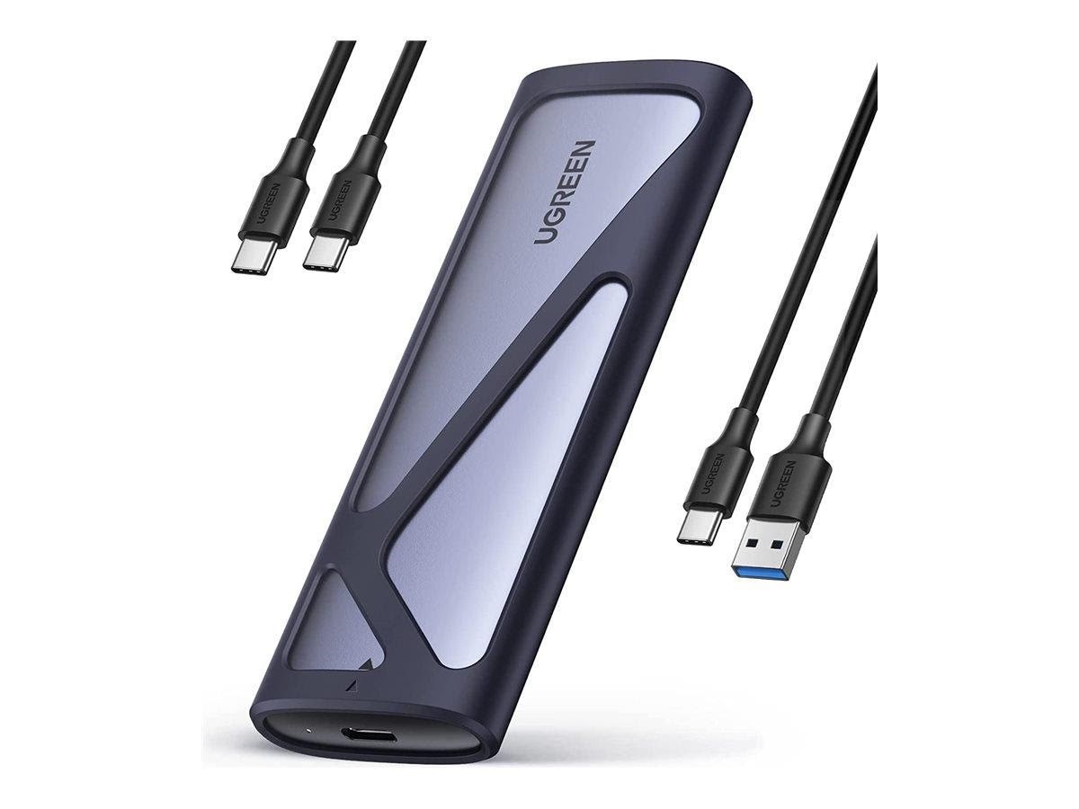 UGREEN - storage enclosure - 10 Gbps - M.2 Card (PCIe NVMe & SATA) - USB 3.2 (Gen 2)
