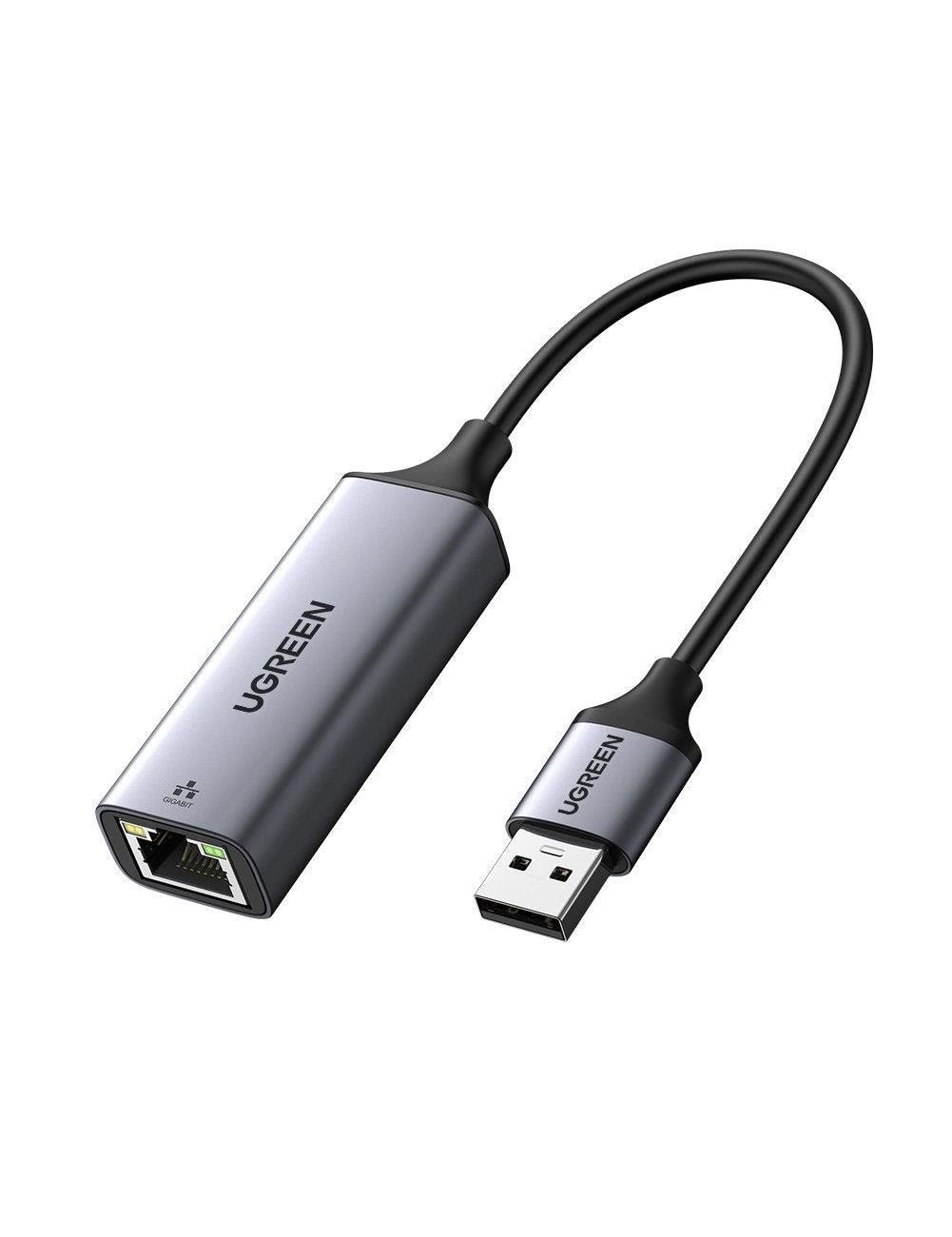 UGREEN USB to RJ45 Ethernet Adapter Aluminum Case Netværksadapter 50922