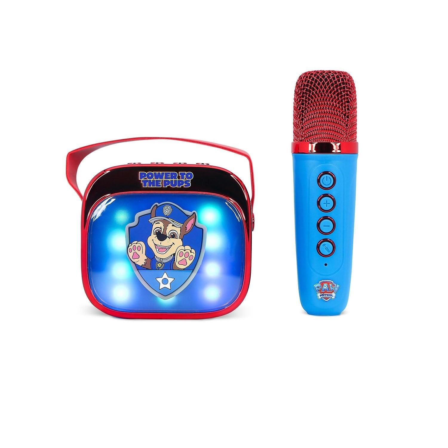 OTL Karaokehøjttaler med Mikrofon Popsing LED - Paw Patrol tema Musik PAW340