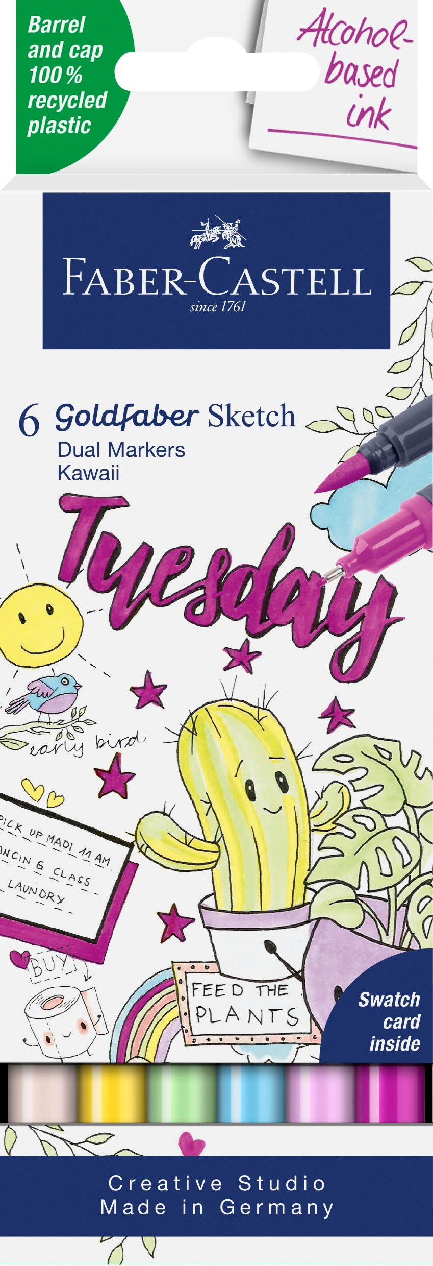 Faber-Castell Goldfaber Sketch marker Kwaii 6 ass Tegneværktøj 164811