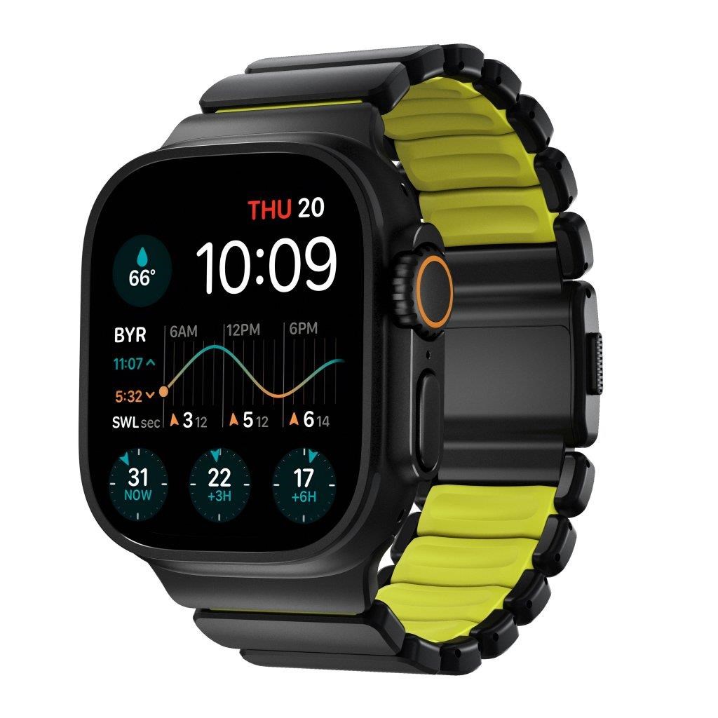 Nomad Stratos Band - 49mm | Black Titanium | Volt FKM Smartwatch Tilbehør NM011130858