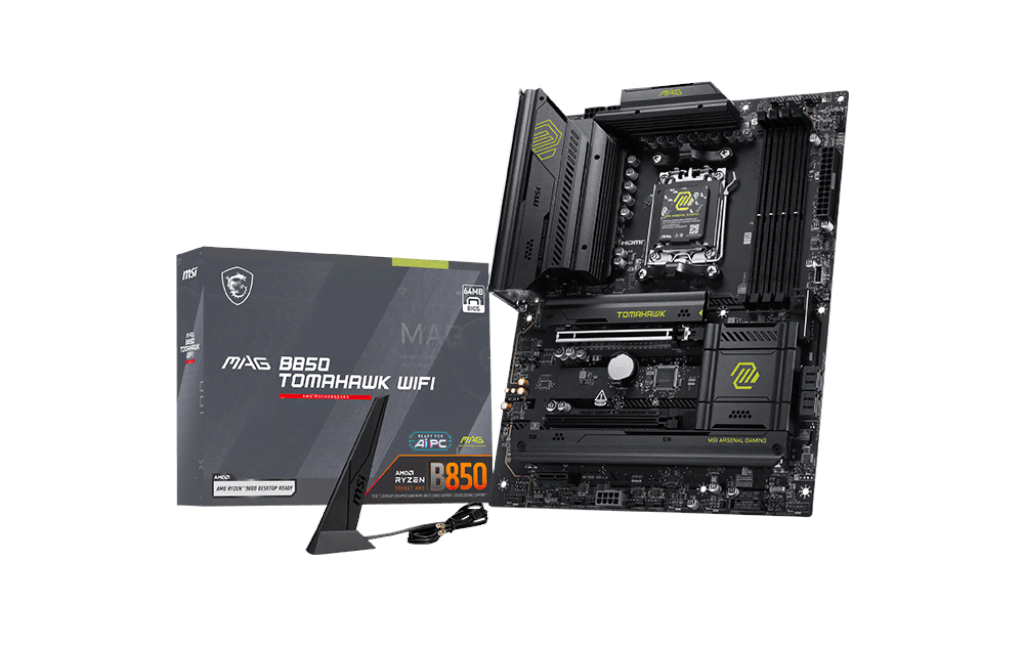 MSI MAG B850 TOMAHAWK WIFI Bundkort - AMD B850 - AMD AM5 - DDR5 RAM - ATX