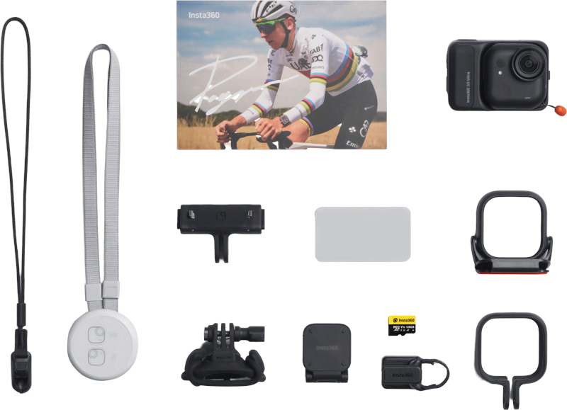 Insta360 GO Ultra Premium Cycling Bundle Action Kamera Sort 6977644768174