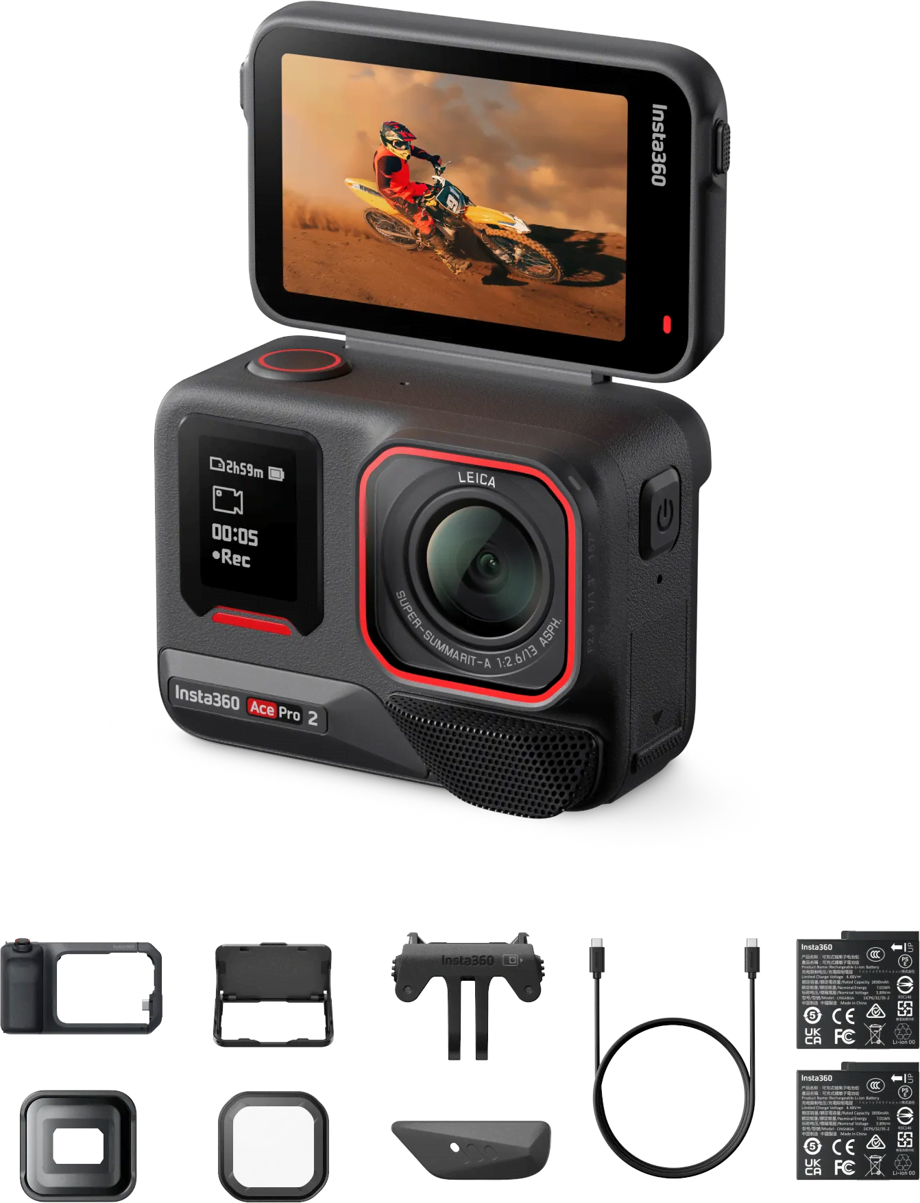 Insta360 Ace Pro 2 Videography Bundle Limited Edition Action Kamera Sort 6977644768860