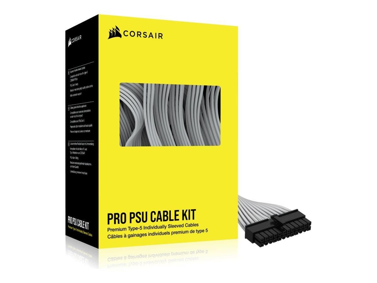 Corsair Premium Individually Sleeved Type-5 PSU Cables Pro Kit Strømkabel Sort / Hvid CP-8920293