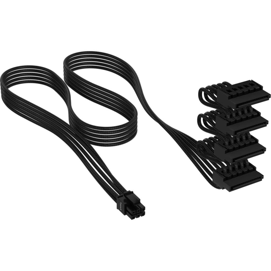 Corsair - power cable - 6 pin PCIe power to SATA power - Type 5 Gen 5 - 75 cm Strømkabel Sort CP-8920311