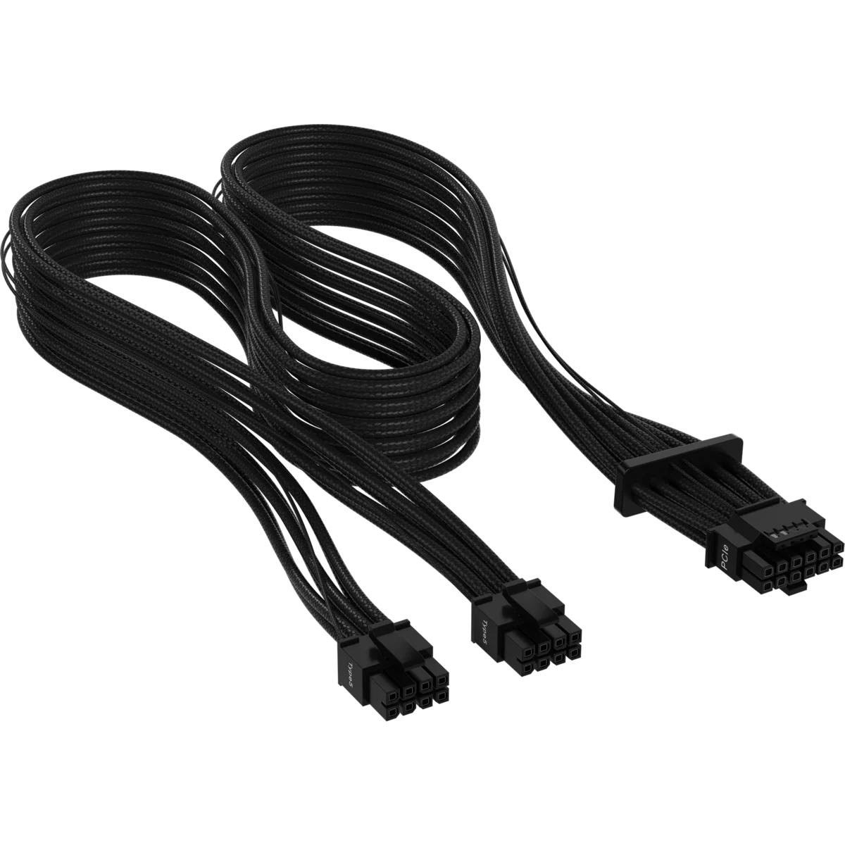 Corsair - power cable - 12VHPWR to 8 pin PCIe power - 65 cm Strømkabel Sort CP-8920323