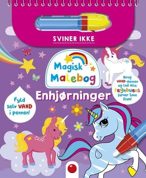 Magisk malebog: Enhjørninger - Hobby - hardback Hobby 9788776260668