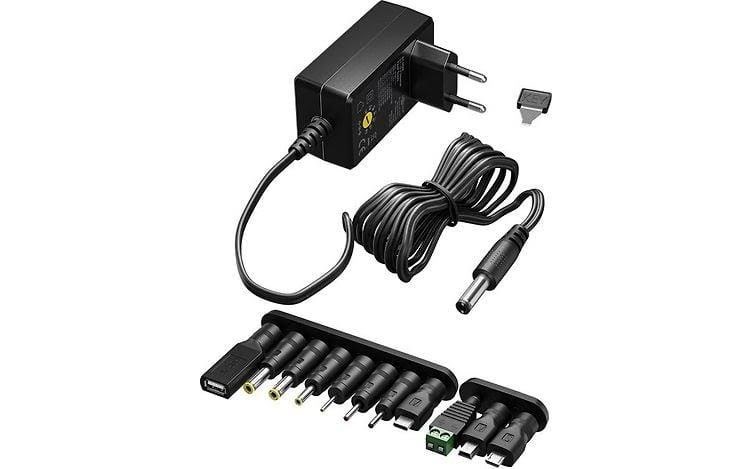 Pro universal power supply 3-12 V DC 1000 mA Strømkabel Sort 64568