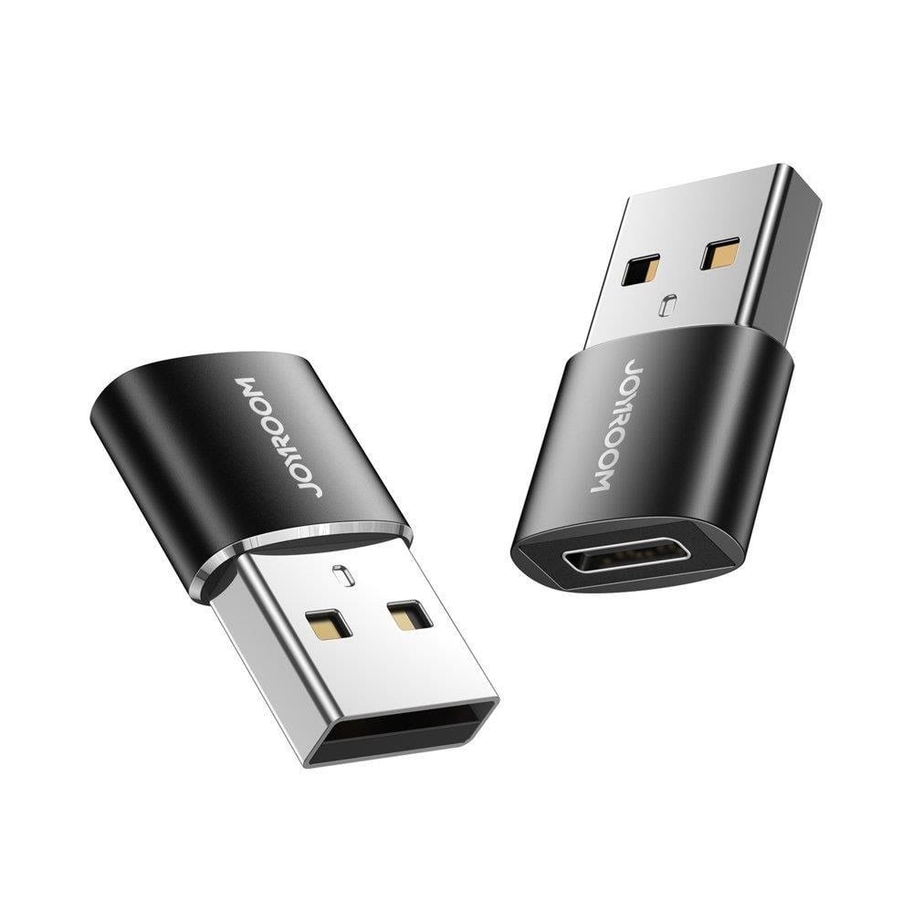 Joyroom adapter from USB Type C (female) to USB (male) 2 pcs. black (S-H152 Black) USB hub - Sort