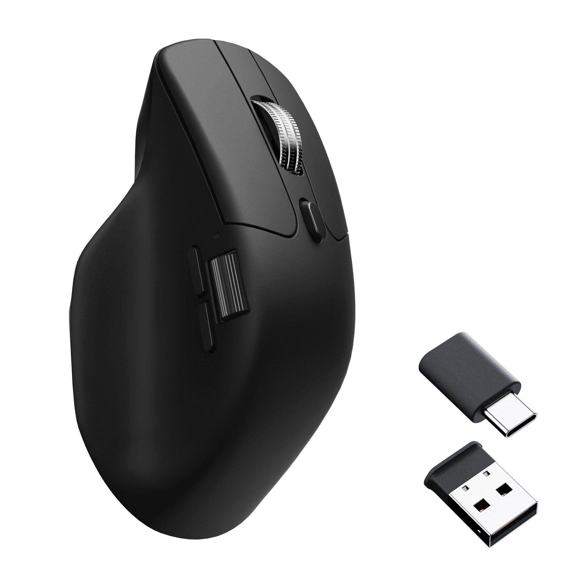 Keychron M6 Silent - Light 86g Wireless 1K - Ergonomisk mus - Optisk - 6 knapper - Sort Mus M6S-A1