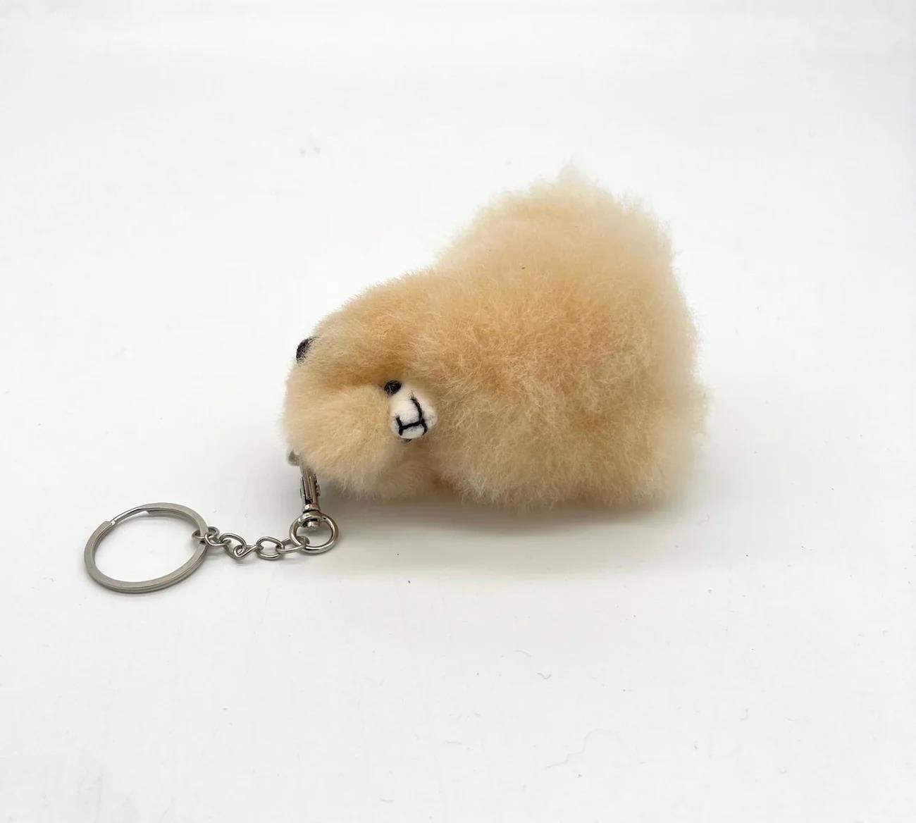 Inkari Alpacas Alpaca Nøglering - Blond Bamser ALPACA_KEY_CHAIN_BLOND