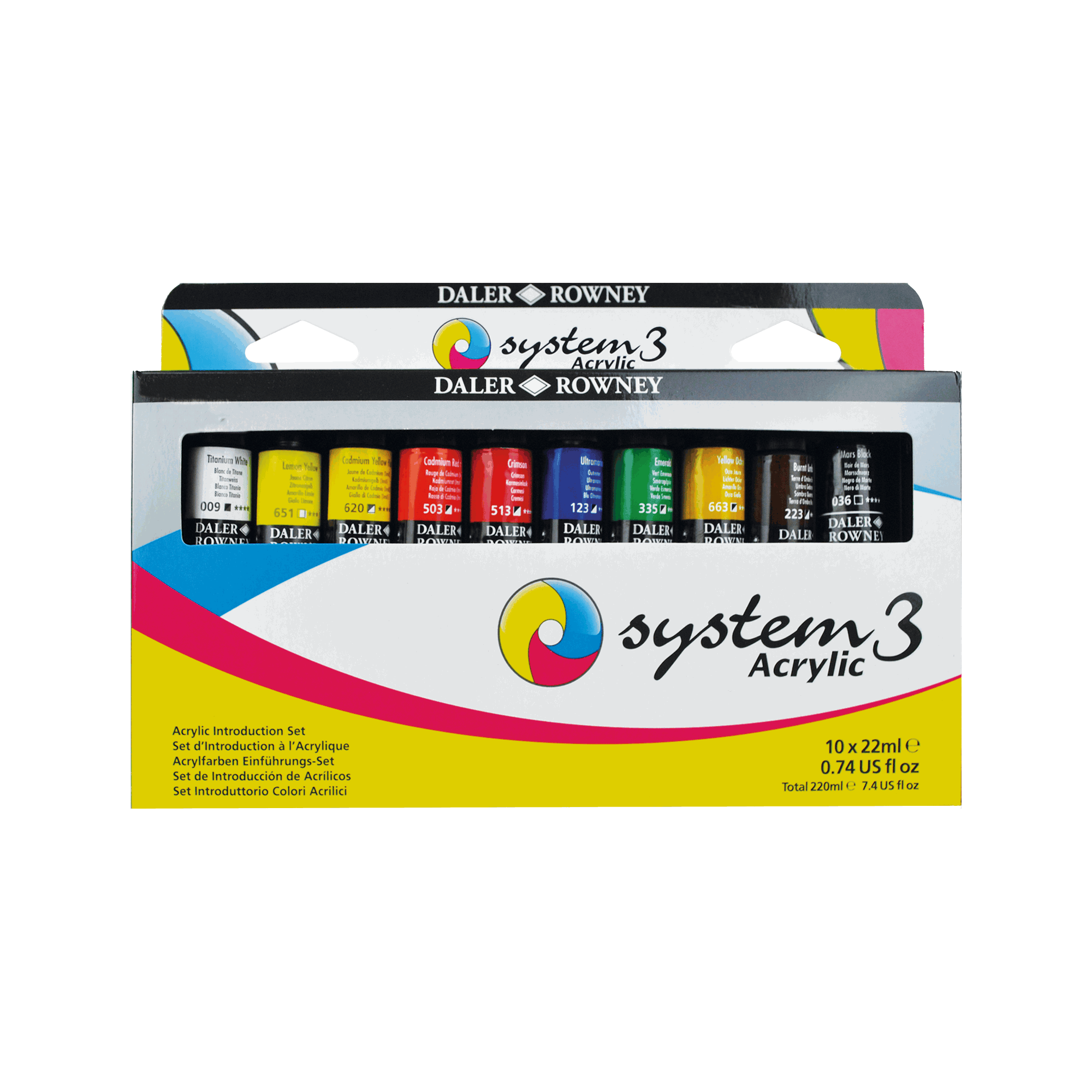 Daler-Rowney System3 Intro Set 10x22 ml Hobbyartikel 16-129100015