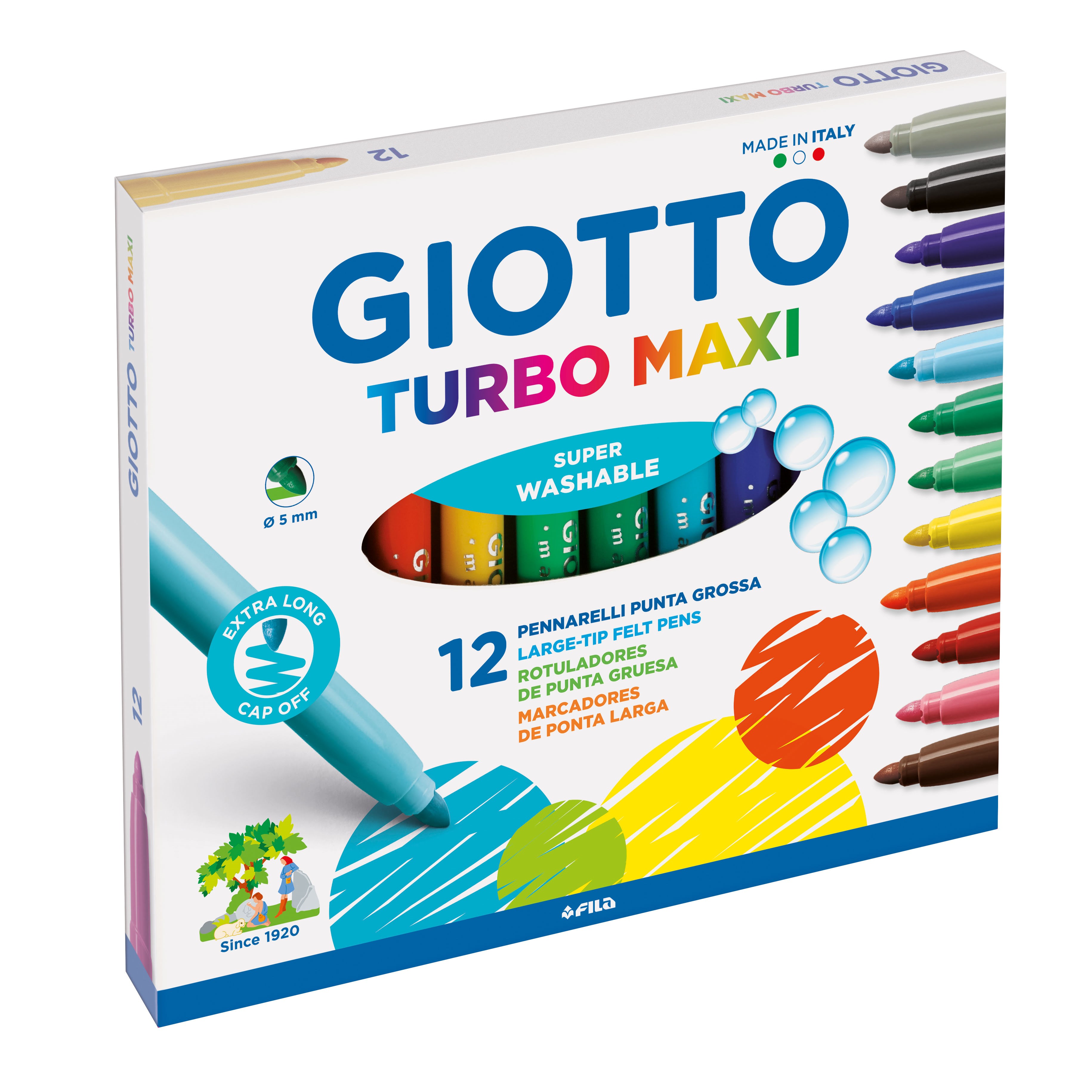 Giotto Turbo Maxi 12 pcs Tegneværktøj 11-454000
