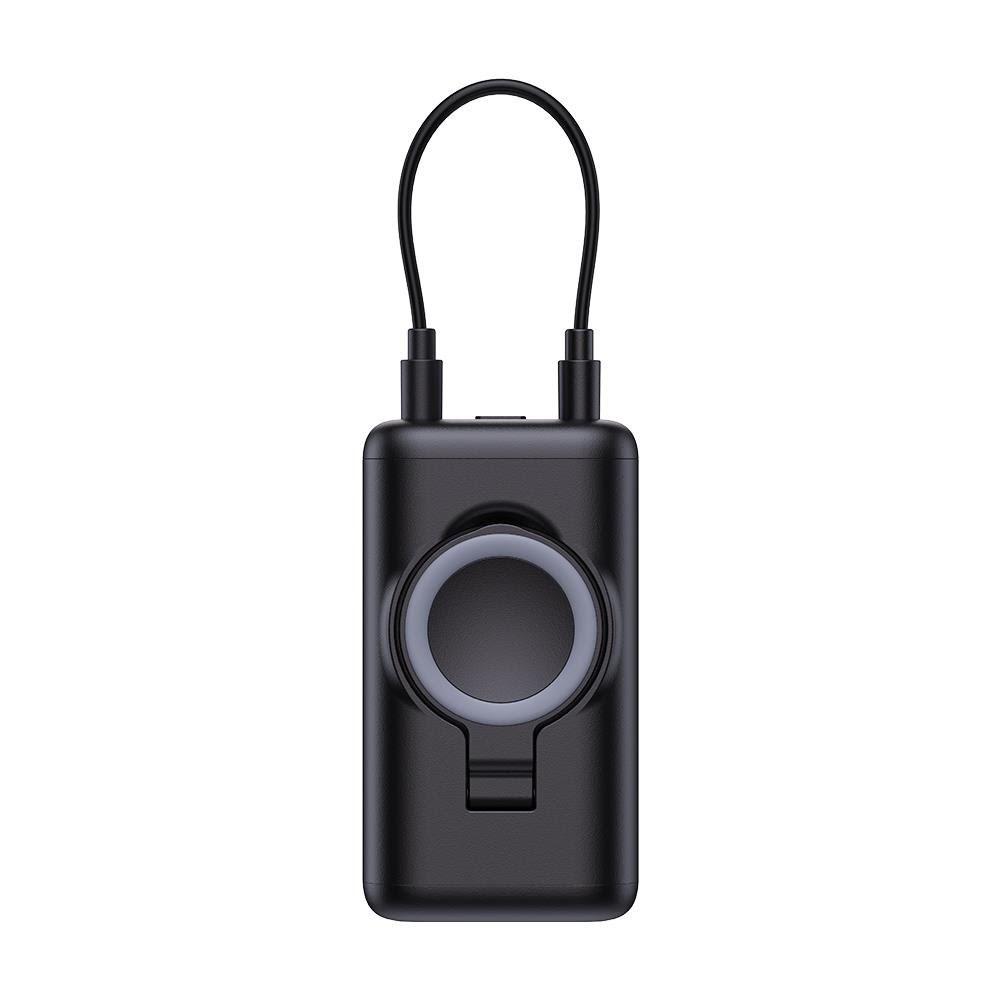 Joyroom JR-W13 5000mAh Wireless Power Bank for Apple Watch + USB-C and Lightning - Black - 5000 mAh