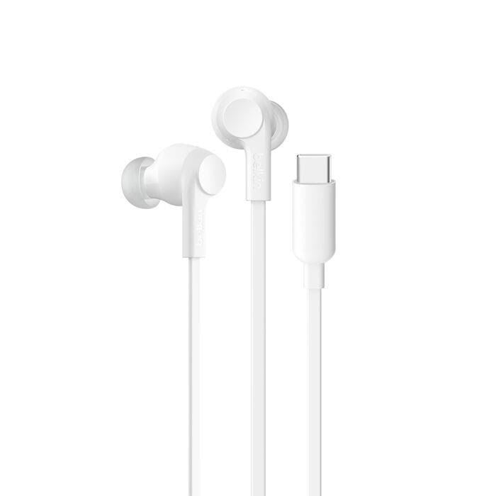 Belkin SoundForm ANC Wired Eearbuds (USB-C) White Hovedtelefoner Og Headset G3H0003HQWH
