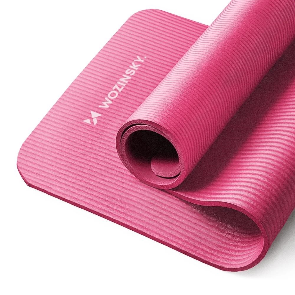 Wozinsky exercise mat 181 x 63 x 0.9 cm thick gymnastic yoga mat pink Træningsudstyr 5907769300417