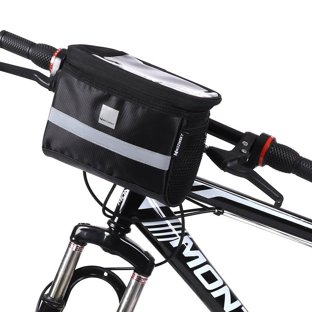 Wozinsky Bike Handlebar Bag with Phone Case 2L Black (WBB12BK) Cykeltilbehoer 5907769300516
