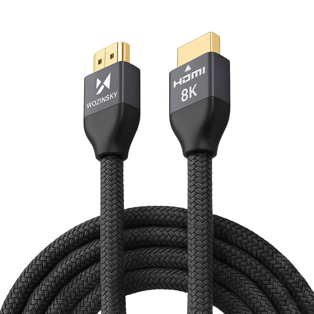 Wozinsky HDMI 2.1 Cable 8K 60 Hz 48 Gbps / 4K 120 Hz / 2K 144 Hz 5 m Silver (WHDMI-50) Skærmkabel Sølv 5907769300905