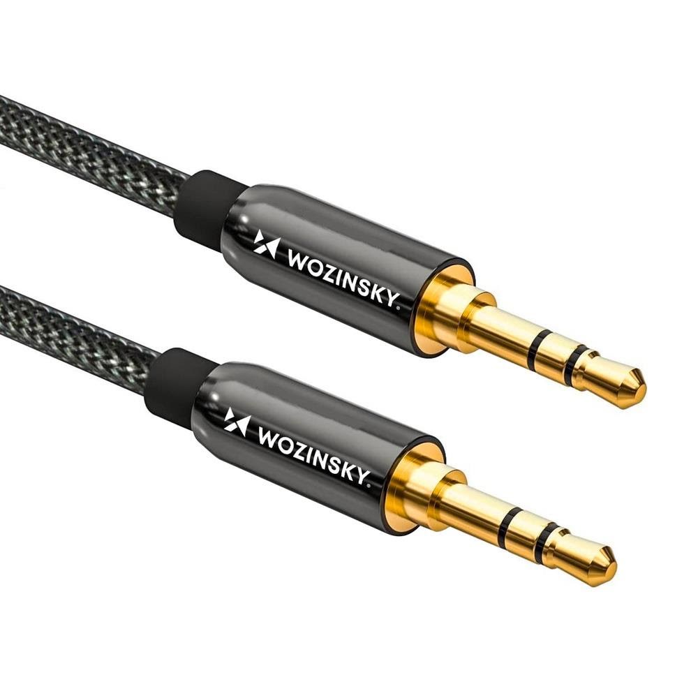 Wozinsky universal mini jack cable 2x AUX cable 2 Audiokabel Sort 5907769307447