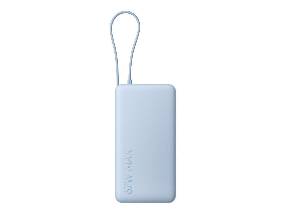 Xiaomi 67W Power Bank 20000 (Integrated Cable) Ice - 20000 mAh Powerbank Blå BHR08O8GL