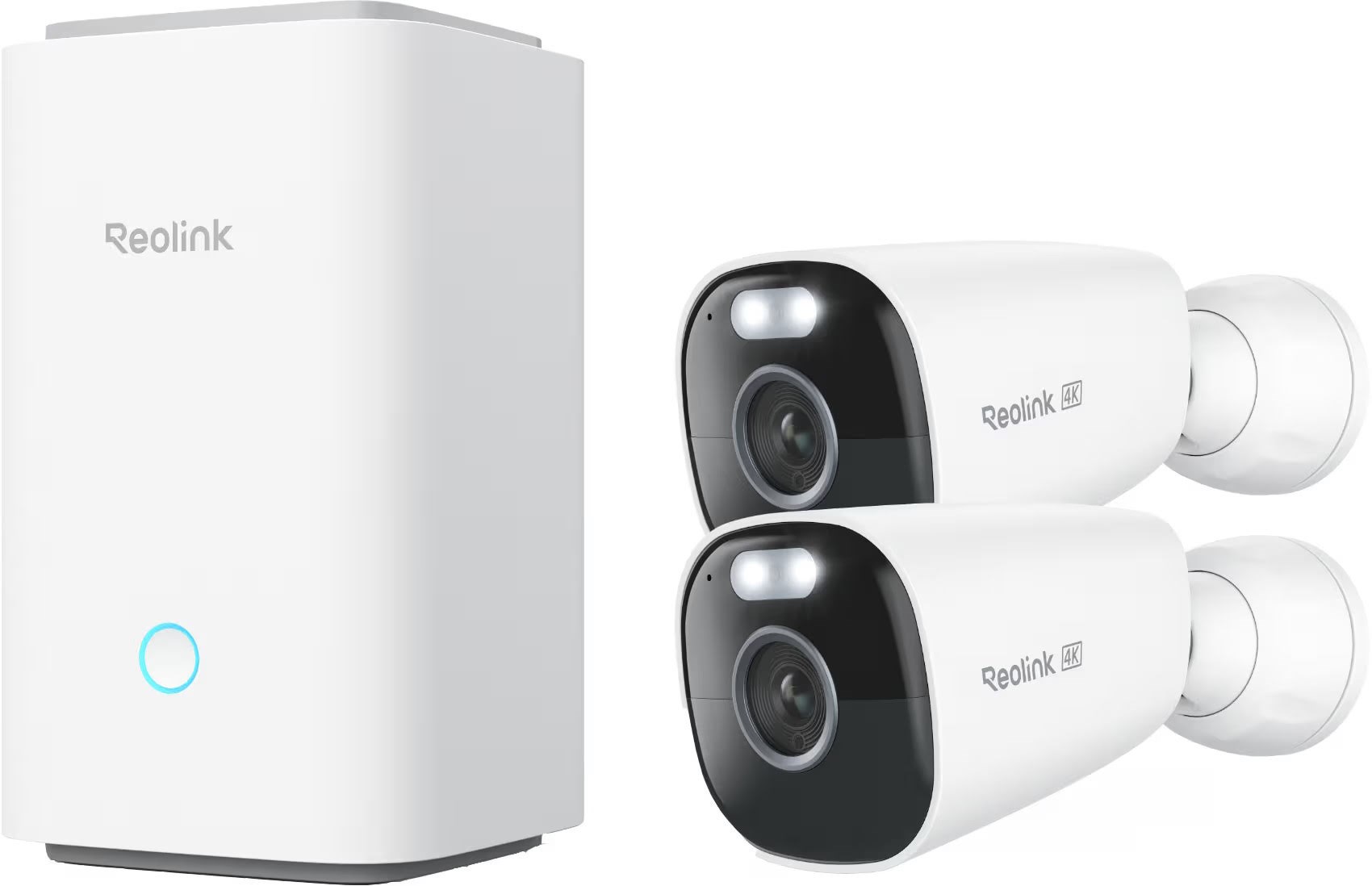 REOLINK Hub med 2 × Argus Eco Ultra 4K | 8 MP | Batteri | IP66 Smart Home Home Hub with 2x Argus Eco Ultra