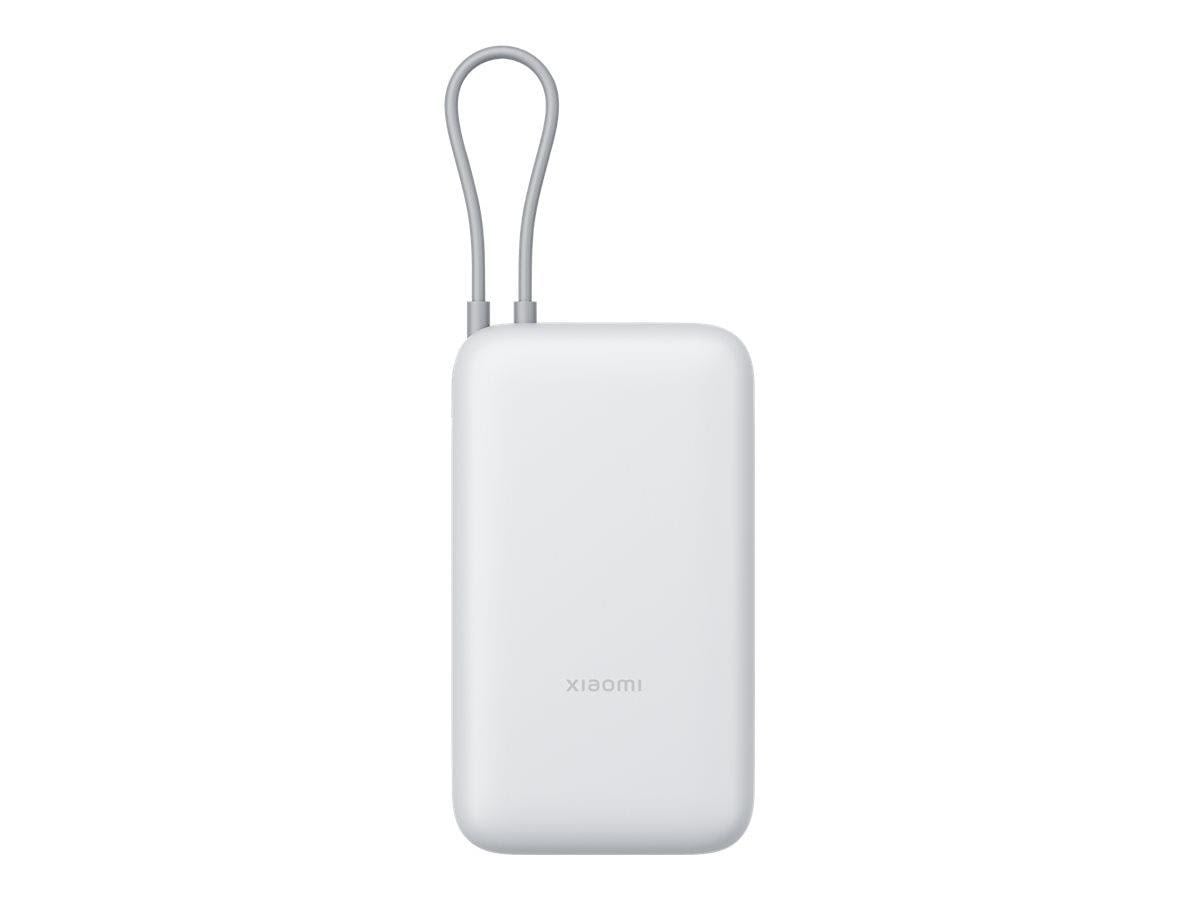 Xiaomi PB2020MI power bank - integrated cable - Li-Ion - USB-C USB - 22.5 Watt - 20000 mAh Powerbank Grå BHR9738GL