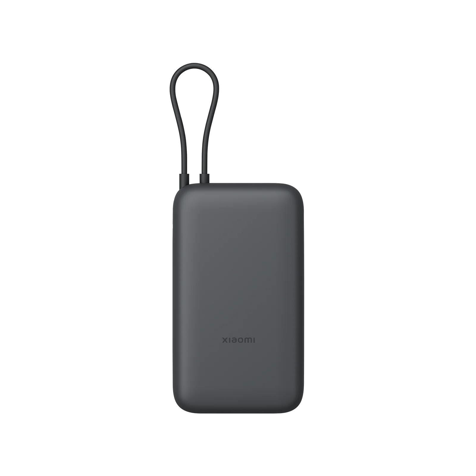 Xiaomi Power Bank 20000 (Integrated Cable) - Dark Grey - 20000 mAh Powerbank Grå BHR9740GL