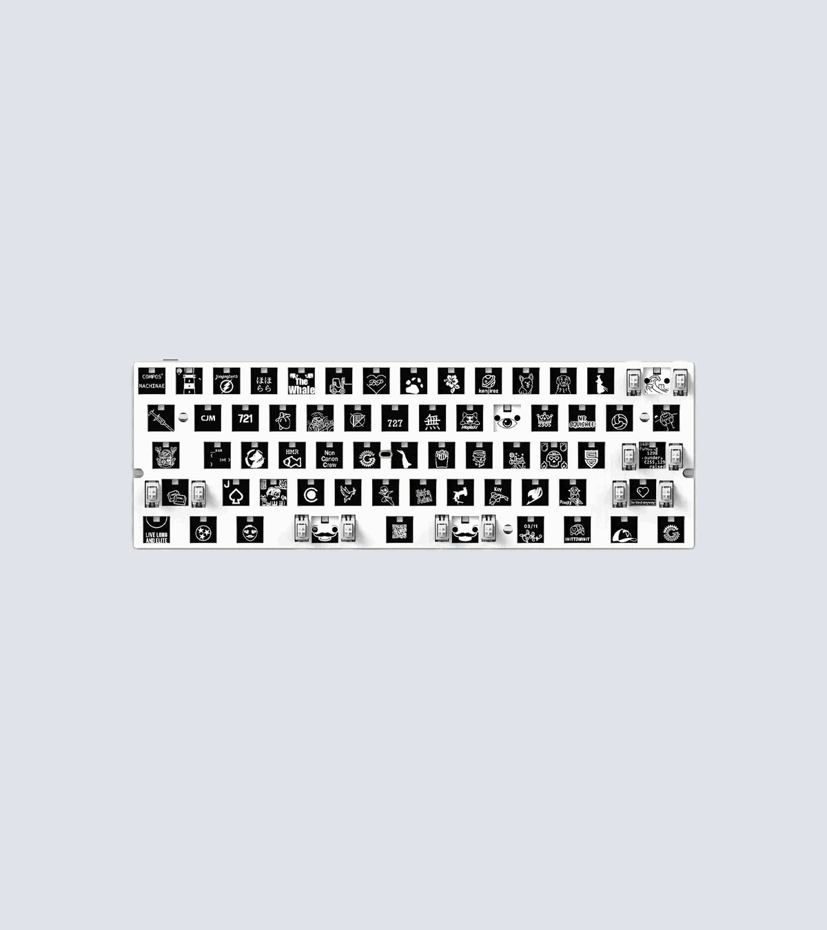 Wooting 60HE v2 Module - Split Spacebar - Keyboard Module - ANSI Tastatur WK3C-ANSSP-N00-M1
