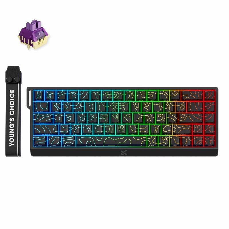 MCHOSE Ace 68 TTC Dragon Lord Hall Effect - Gaming Tastatur - Uden Numpad - Amerikansk engelsk - Sort