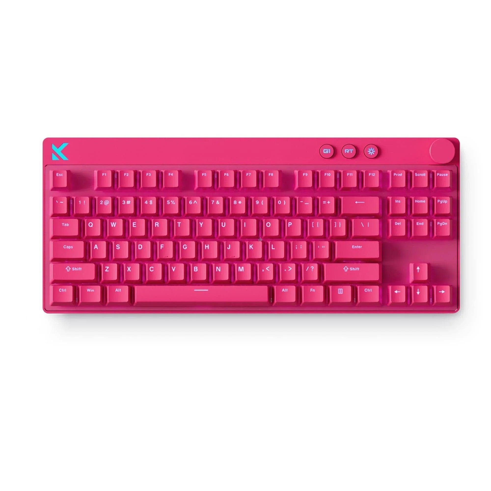 MCHOSE Mix 87 Mount Tai Magnetic Hall Effect - Gaming Tastatur - Uden Numpad - Amerikansk engelsk - Rød