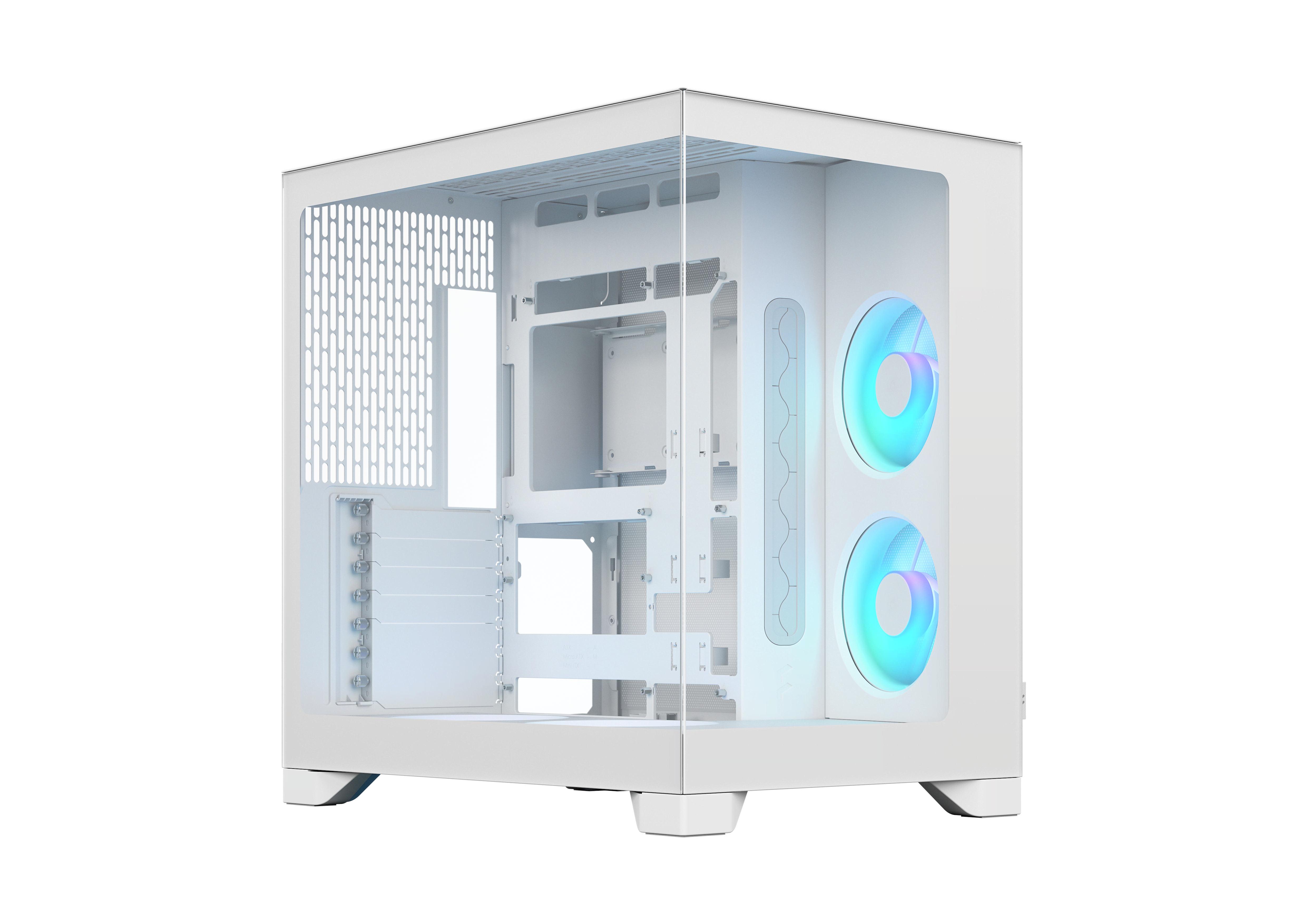 Fractal Design Pop 2 Vision White RGB - Kabinet - Miditower - Hvid Kabinet FD-C-POV2A-03