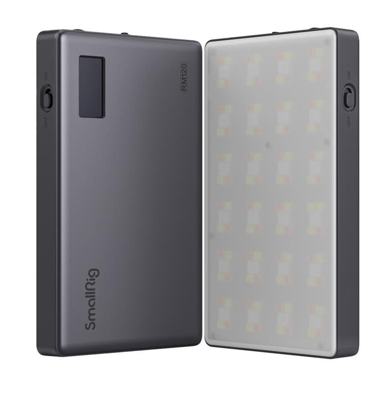 SmallRig 3808 RGB Videolight RM120 Long-Battery-Life Fotoudstyr 3808-RM120