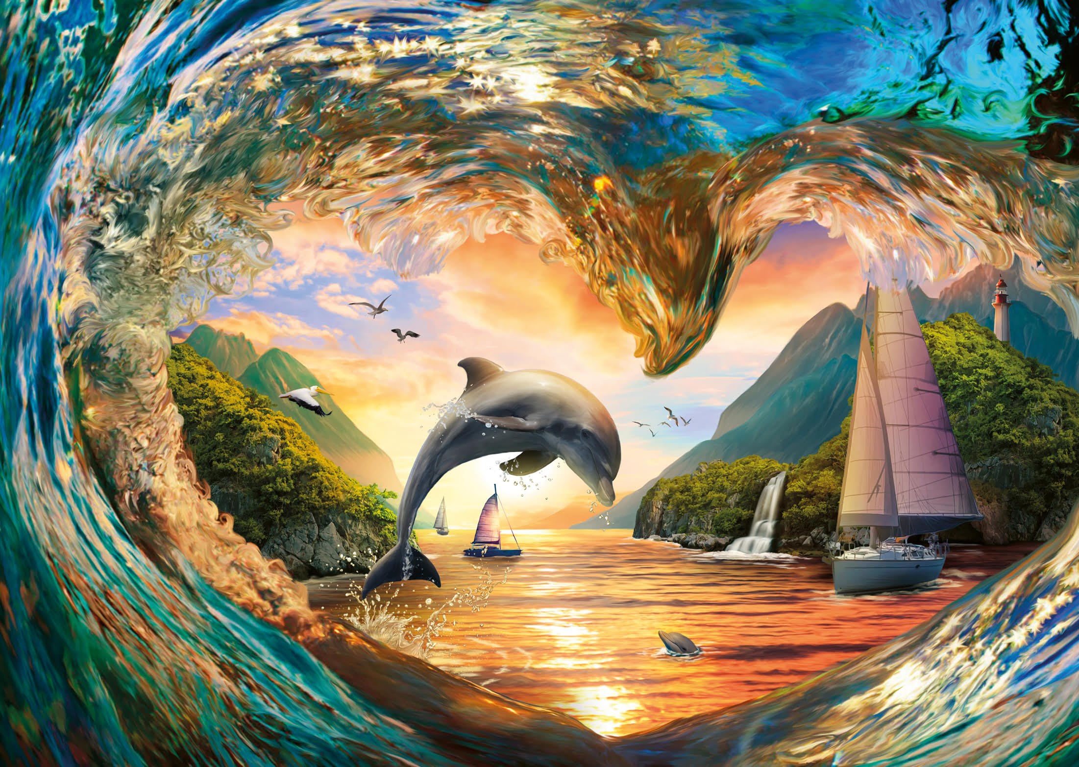 Ravensburger Dolphin's Heart Leap (1000)