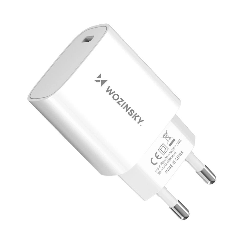 Wozinsky WGWCCW 20W USB-C wall charger - white Mobil Oplader 5907769308352