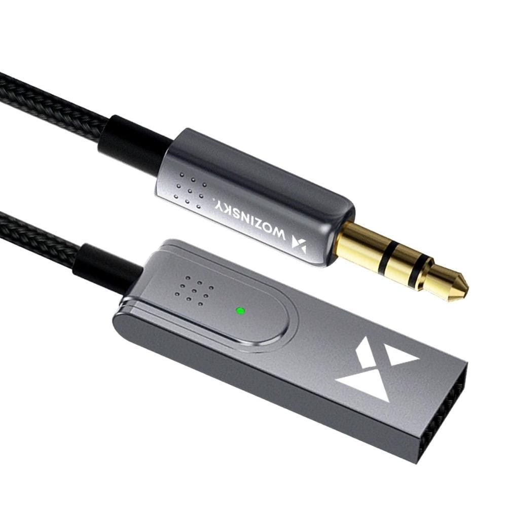 Wozinsky WTODB Bluetooth 5.3 Audio Adapter / AUX Audio Receiver Audiokabel Sort 5907769308383