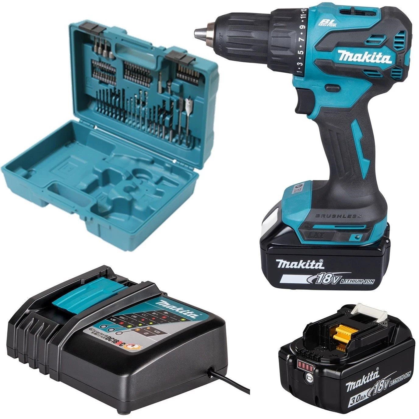 Makita DHP490RFX3 Cordless Impact Drill/Driver Skruemaskine