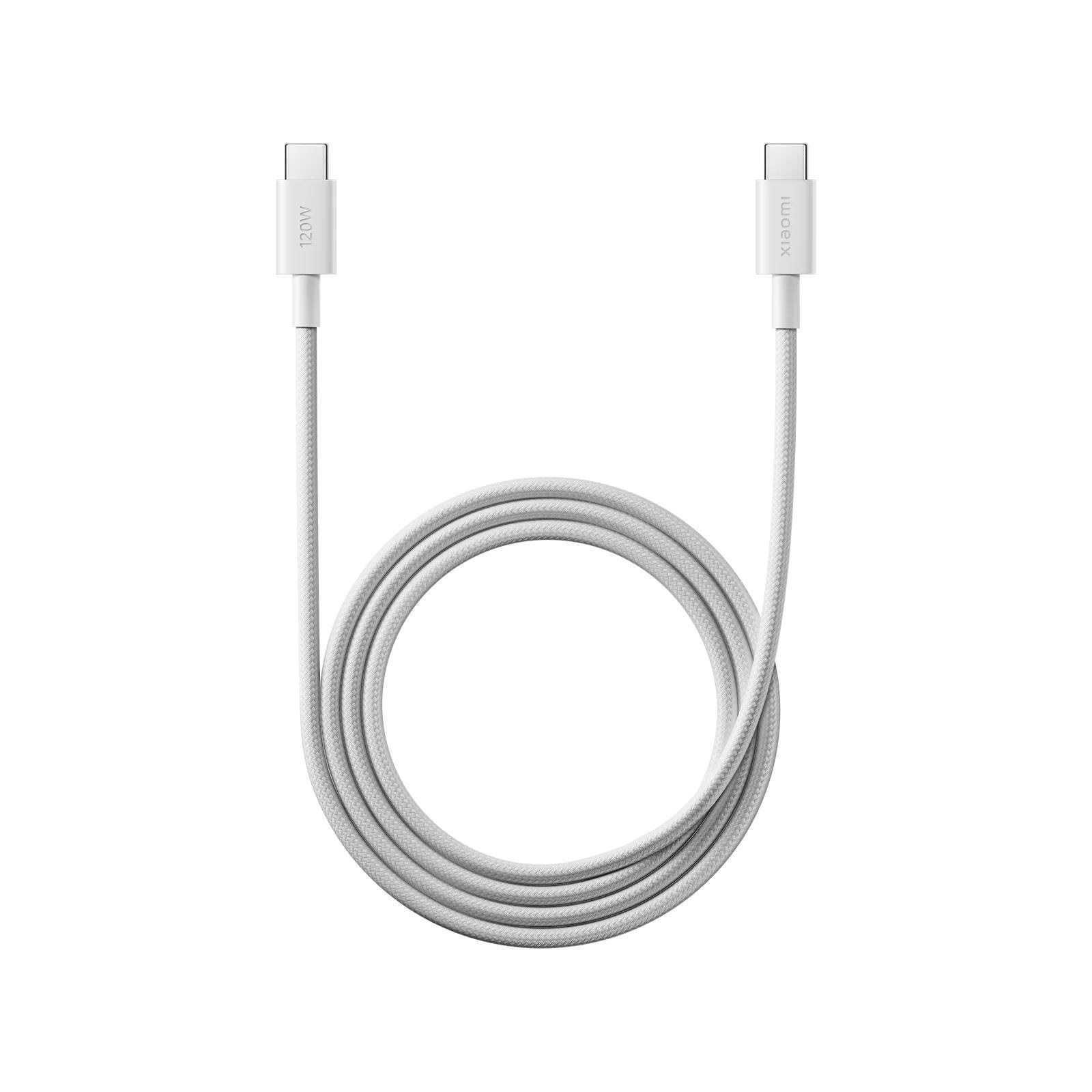 Xiaomi 6A Braided USB-C to USB-C Cable - 1m Usb Kabel Hvid BHR087KGL