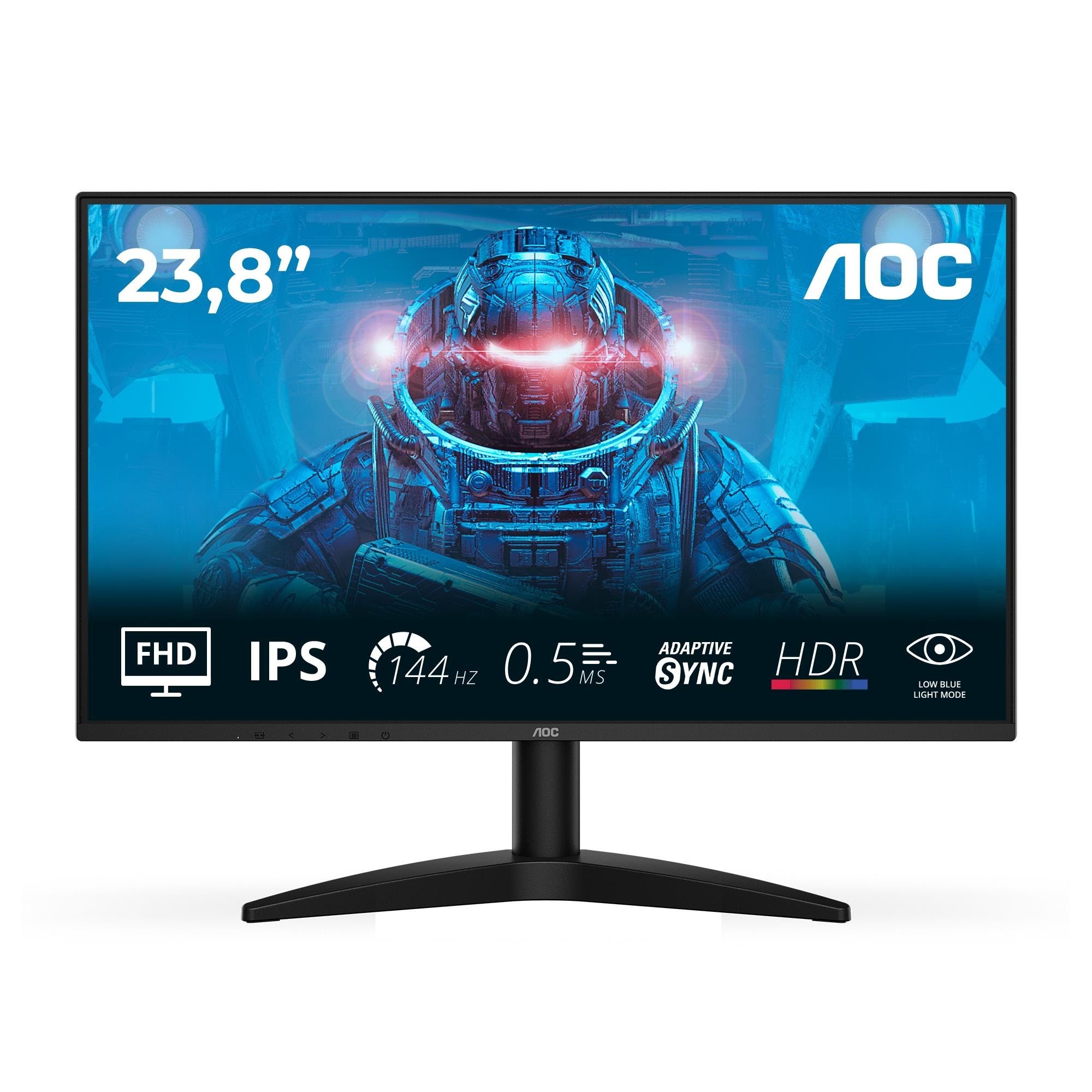 24" AOC 24B36X - 1920x1080 (FHD) - 144Hz - IPS Computerskærm Black